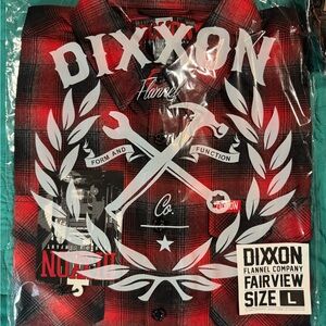 DIXXON Red and Black Plaid Men's Shirt NEW IN BAG